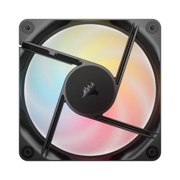 Corsair RS120-R ARGB 120mm PWM Reverse Cabinet Fan (Triple Pack) – Black