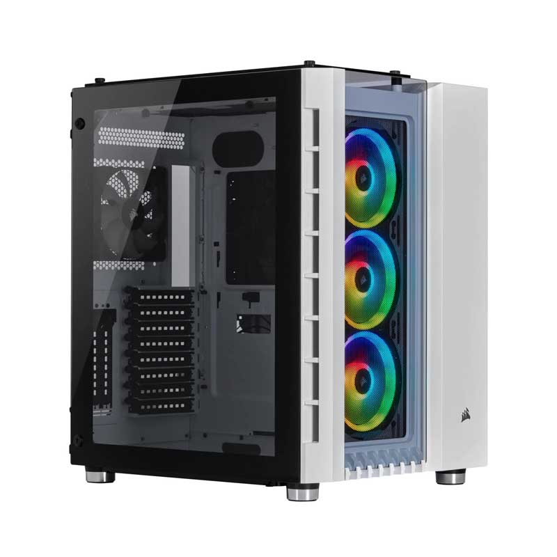 Corsair Crystal Series 680X RGB ATX High Airflow Tempered Glass Smart Case - White Corsair Crystal Series 680X RGB ATX High Airflow Tempered Glass Smart Case - White