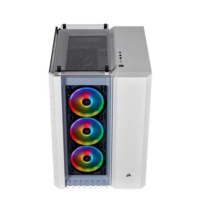 Corsair Crystal Series 680X RGB ATX High Airflow Tempered Glass Smart Case - White Corsair Crystal Series 680X RGB ATX High Airflow Tempered Glass Smart Case - White