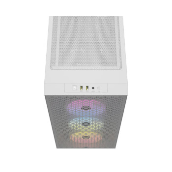 Corsair 3000D RGB Airflow Tempered Glass Mid-Tower ATX Case - White