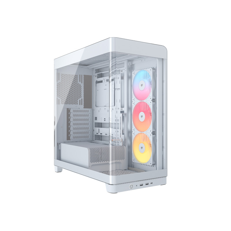 Corsair Frame 4500X RS-R ARGB Panoramic Glass Mid-Tower Case - White