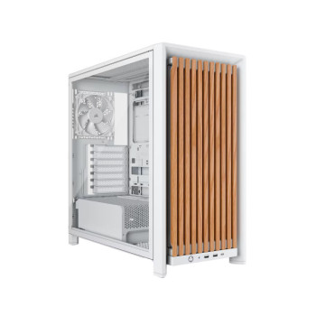 Corsair Frame 4000D WOOD RS ARGB Modular Mid-Tower Case - White