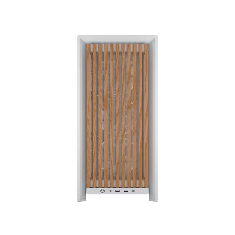 Corsair Frame 4000D WOOD RS ARGB Modular Mid-Tower Case - White