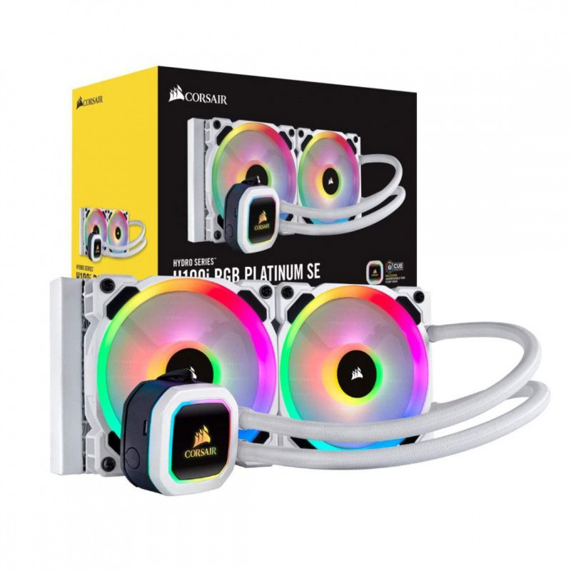 Corsair Hydro Series H100i RGB Platinum SE 240mm Liquid CPU Cooler Corsair Hydro Series H100i RGB Platinum SE 240mm Liquid CPU Cooler