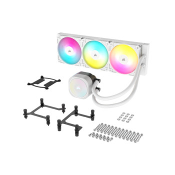 Corsair Nautilus 360 RS ARGB Liquid CPU Cooler - White