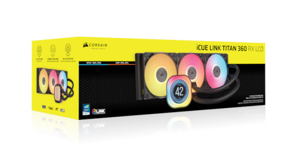 CORSAIR iCUE LINK TITAN 360ラジエーターRX LCD Amazon | CORSAIR iCUE LINK TITAN 360ラジエーター RX ARGB