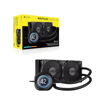 Corsair Nautilus 240 RS LCD Liquid CPU Cooler - Black