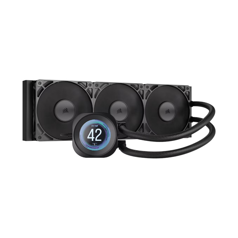 Corsair Nautilus 360 RS LCD Liquid CPU Cooler - Black