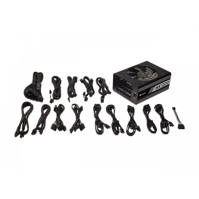 Corsair HX Series HX1200 — 1200 Watt 80 Plus Platinum Certified Fully Modular Power Supply