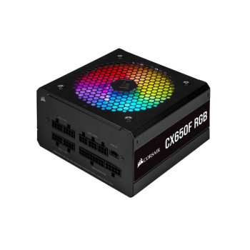 Corsair CX Series CX650F RGB  — 650 Watt 80 Plus Bronze Certified Fully Modular Power Supply