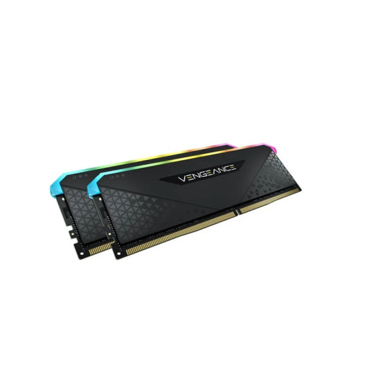 Corsair Vengeance RGB RS 32GB (16GBX2) DDR4 DRAM 3600MHz C18 Memory Kit – Black