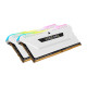 Corsair Vengeance RGB Pro SL 16GB (8GBX2) DDR4 DRAM 3200MHz C16 Memory Kit – White