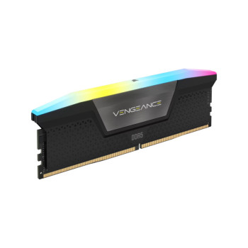 Corsair Vengeance RGB 16GB (16GBX1) DDR5 5200MHz C40 RAM - Black