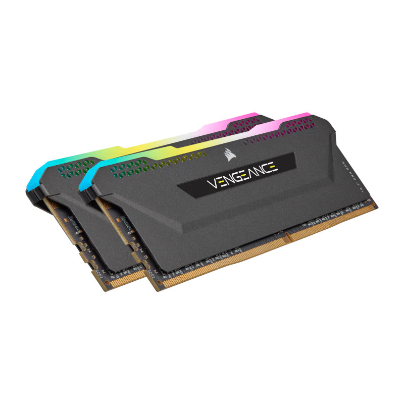 Corsair Vengeance RGB Pro SL 32GB (16GBX2) DDR4 3600MHz C18 RAM – Black