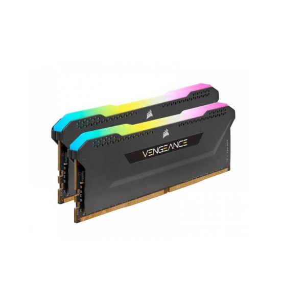 Corsair Vengeance RGB Pro SL 32GB (16GBX2) DDR4 DRAM 3200MHz C16 Memory Kit – Black