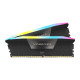 Corsair Vengeance RGB 32GB (16GBX2) DDR5 5600MHz C40 Memory Kit — Black