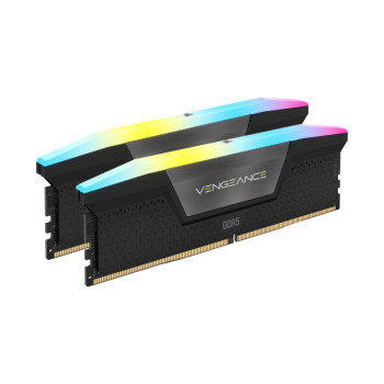 Corsair Vengeance RGB 32GB (16GBX2) DDR5 6000MHz C30 RAM — Black