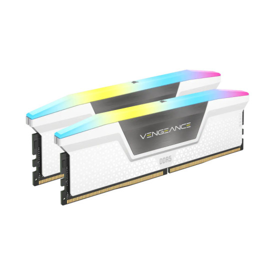 Corsair Vengeance 32GB (16GBX2) DDR5 DRAM 6000MHz C40 Memory Kit — White
