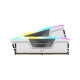 Corsair Vengeance RGB 32GB (16GBX2) DDR5 6000MHz C36 RAM — White Corsair Vengeance RGB 32GB (16GBX2) DDR5 6000MHz C36 RAM — White