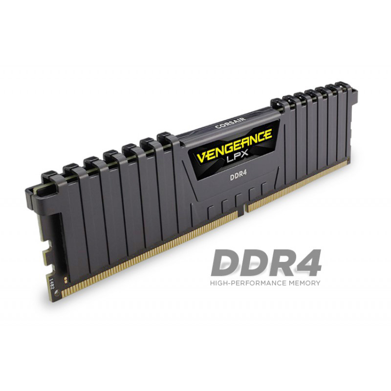 Corsair Vengeance LPX 16GB (16GBX1) DDR4 3000MHz C15 RAM - Black