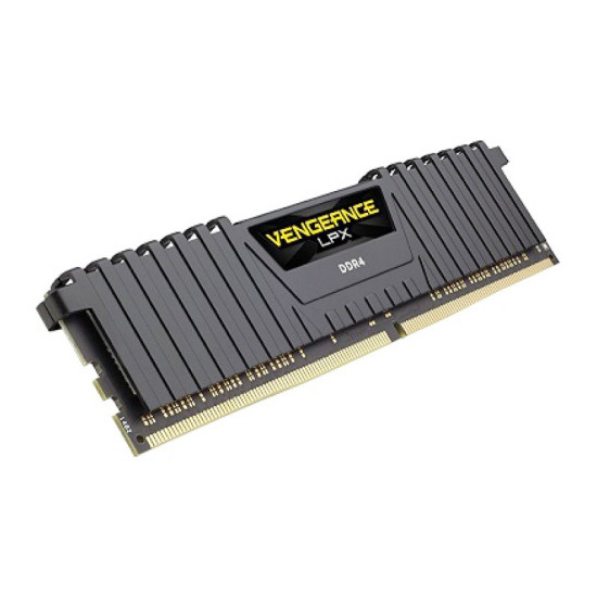 Corsair VENGEANCE® LPX 16GB (16GBX1) DDR4 DRAM 3200MHz C16 Memory Kit - Black