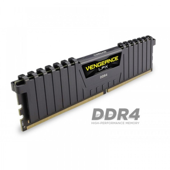 Corsair VENGEANCE® LPX 16GB (16GBX1) DDR4 DRAM 3600MHz C18 Memory Kit - Black