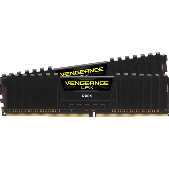 Corsair Vengeance LPX 32GB (16GBX2) DDR4 3000MHz C16 RAM - Black	