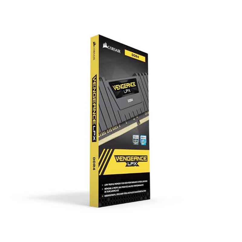 Corsair Vengeance LPX 4GB (4GBX1) DDR4 2400MHz C16 RAM - Black