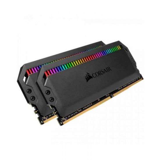Corsair Dominator Platinum RGB 16GB (8GBX2) DDR4 DRAM 3200MHz C16 Memory Kit - Black
