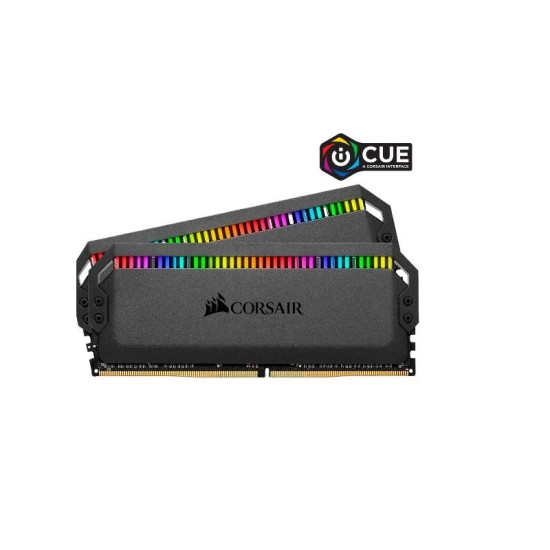 Corsair Dominator Platinum RGB 16GB (8GBX2) DDR4 DRAM 3600MHz C18 Memory Kit - Black