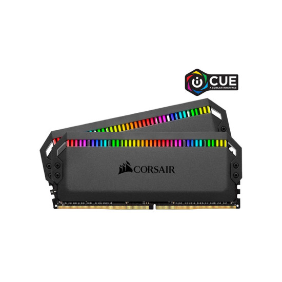 Corsair Dominator Platinum RGB 32GB (2 x 16GB) DDR4 DRAM 3200MHz C16 Memory Kit - Black