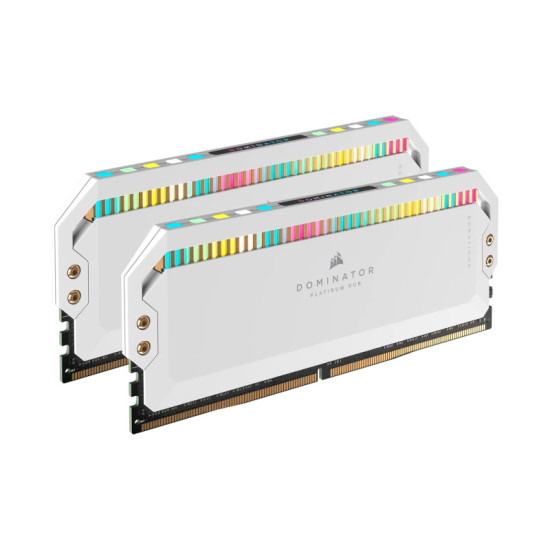 Corsair Dominator Platinum RGB 32GB (2x16GB) DDR5 6200MHz C36 Memory Kit - White