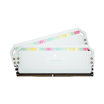 Corsair Dominator Platinum RGB 64GB (2x32GB) DDR5 5600MHz C40 RAM - White