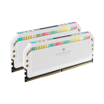 Corsair Dominator Platinum RGB 64GB (2x32GB) DDR5 5600MHz C40 RAM - White