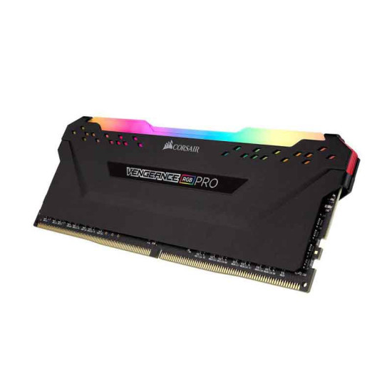 Corsair Vengeance RGB Pro 16GB (16GBX1) DDR4 DRAM 3000MHz C16 Memory Kit - Black