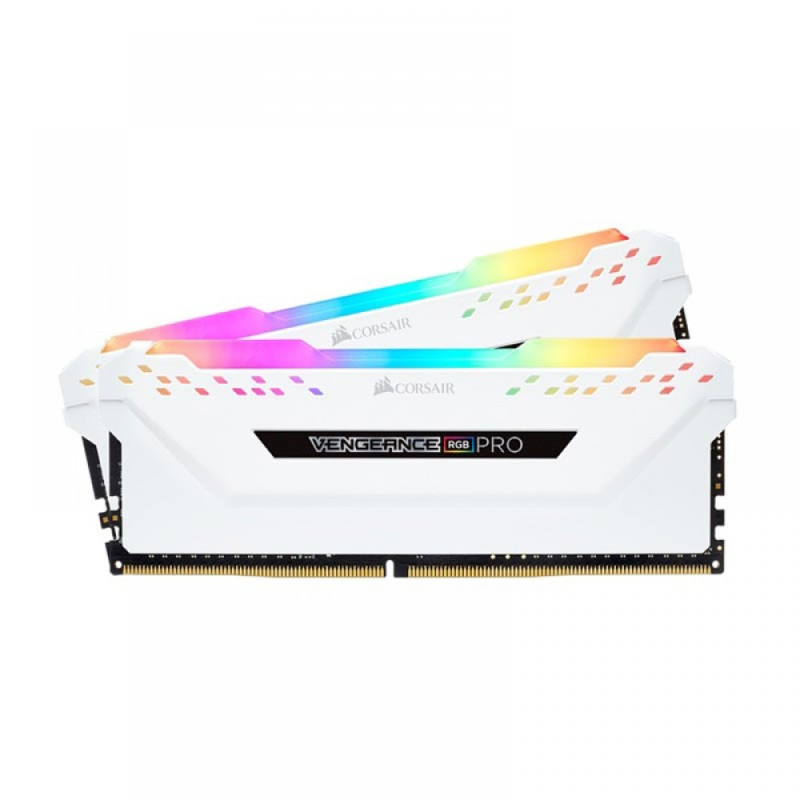 Corsair Vengeance RGB Pro 16GB (8GBX2) DDR4 3600MHz C18 RAM- White