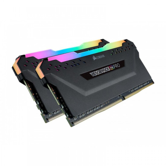 Corsair Vengeance RGB Pro 16GB (8GBX2) DDR4 DRAM 3600MHz C18 Memory Kit - Black