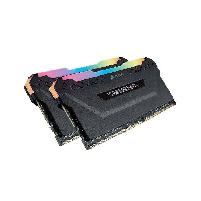Corsair Vengeance RGB Pro 32GB (16GBX2) DDR4 3200MHz C16 RAM - Black Corsair Vengeance RGB Pro 32GB (16GBX2) DDR4 3200MHz C16 RAM - Black