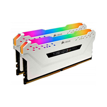 Corsair Vengeance RGB Pro 32GB (16GBX2) DDR4 3200MHz C16 RAM - White Corsair Vengeance RGB Pro 32GB (16GBX2) DDR4 3200MHz C16 RAM - White