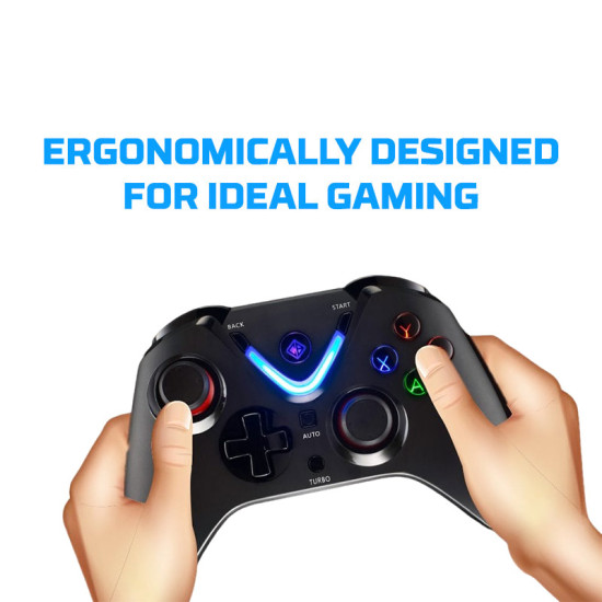 Cosmic Byte ARES Wireless Controller for PC with Magnetic Triggers (Black)