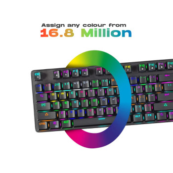 Cosmic Byte Firefly Outemu Red Switch TKL RGB Mechanical Keyboard - Black