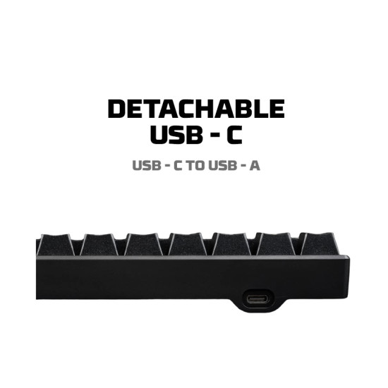 Cosmic Byte Themis Outemu Blue Switch RGB Mechanical Gaming Keyboard - Black