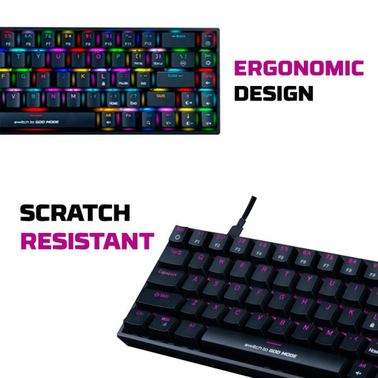 Cosmic Byte Artemis Outemu Blue Switch RGB Mechanical Gaming Keyboard - Black