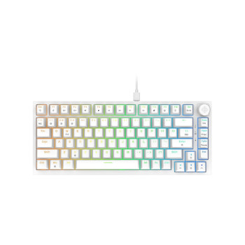 Cosmic Byte Phantom TKL Gasket Wired Mechanical Gaming Keyboard with Swappable Outemu PreLubed Red Switches - White