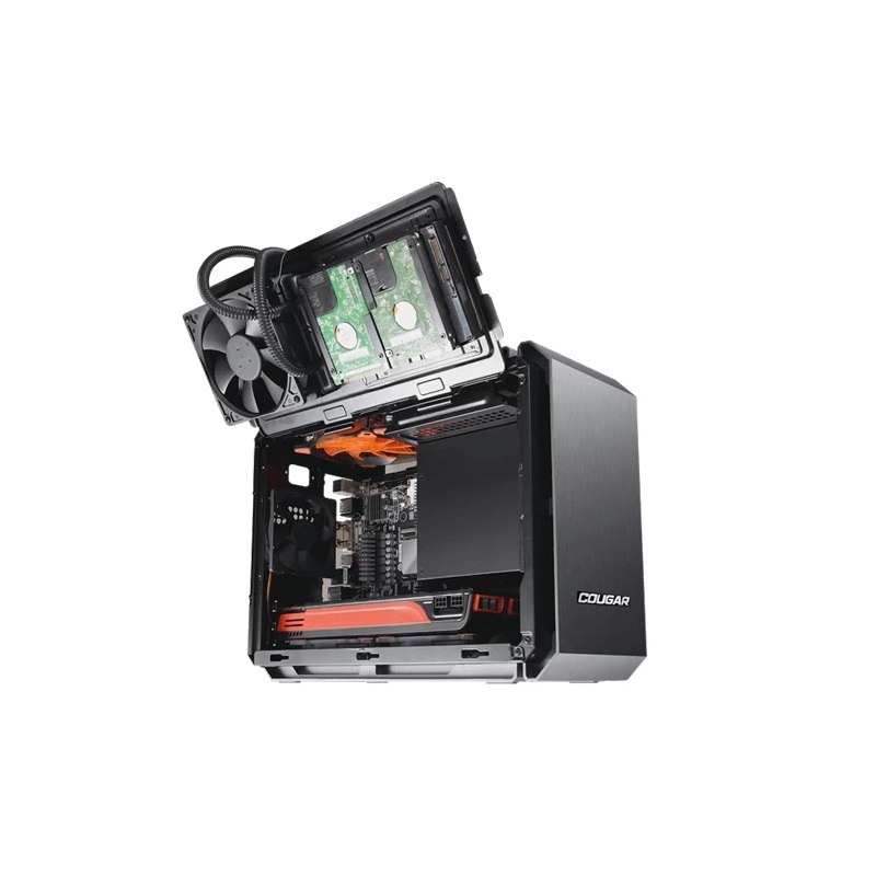 Cougar QBX Mini-Tower Mesh side panel Case -Black Cougar QBX Mini-Tower Mesh side panel Case -Black