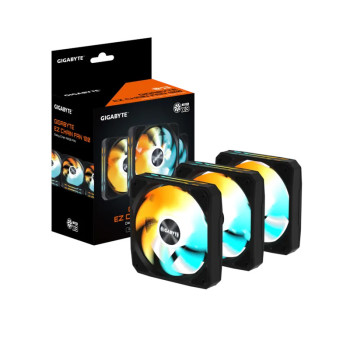 Gigabyte EZ CHAIN FAN 120 (Triple Pack) Case Fan - Black