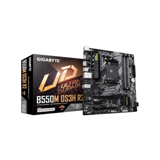 GIGABYTE B550M DS3H AMD B550 Socket AM4 Micro ATX DDR4-SDRAM Motherboard Gigabyte AMD B550M DS3H Micro-ATX Motherboard LN108440 | SCAN UK