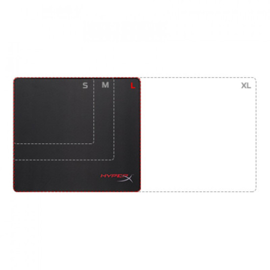 HyperX Fury S - Pro Gaming Mouse Pad, Cloth Surface Optimized for Precision, Stitched Anti-Fray Edges, Large Mouse Pad