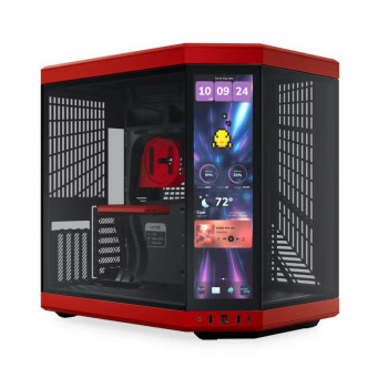 Hyte Y70 Touch Infinite MId-Tower Gaming Cabinet - Black Cherry