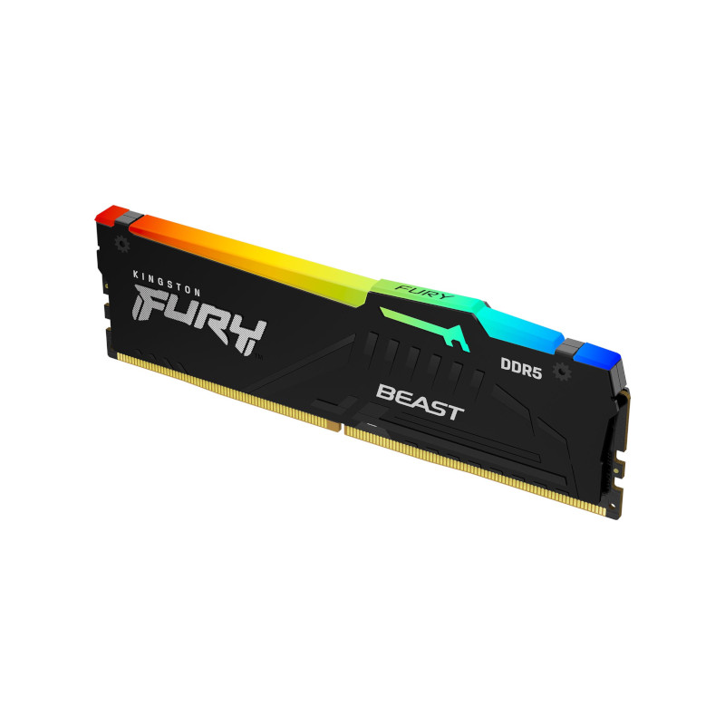 Kingston Fury Beast RGB 16GB (1x16GB) 6000MHz DDR5 CL30 RAM - Black
